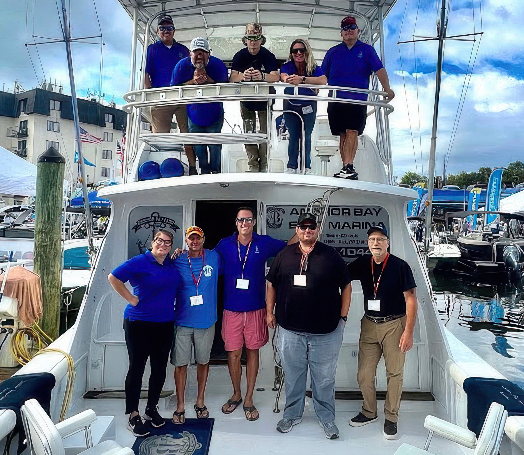 Owners and staff of Anchor Bay East Marina
